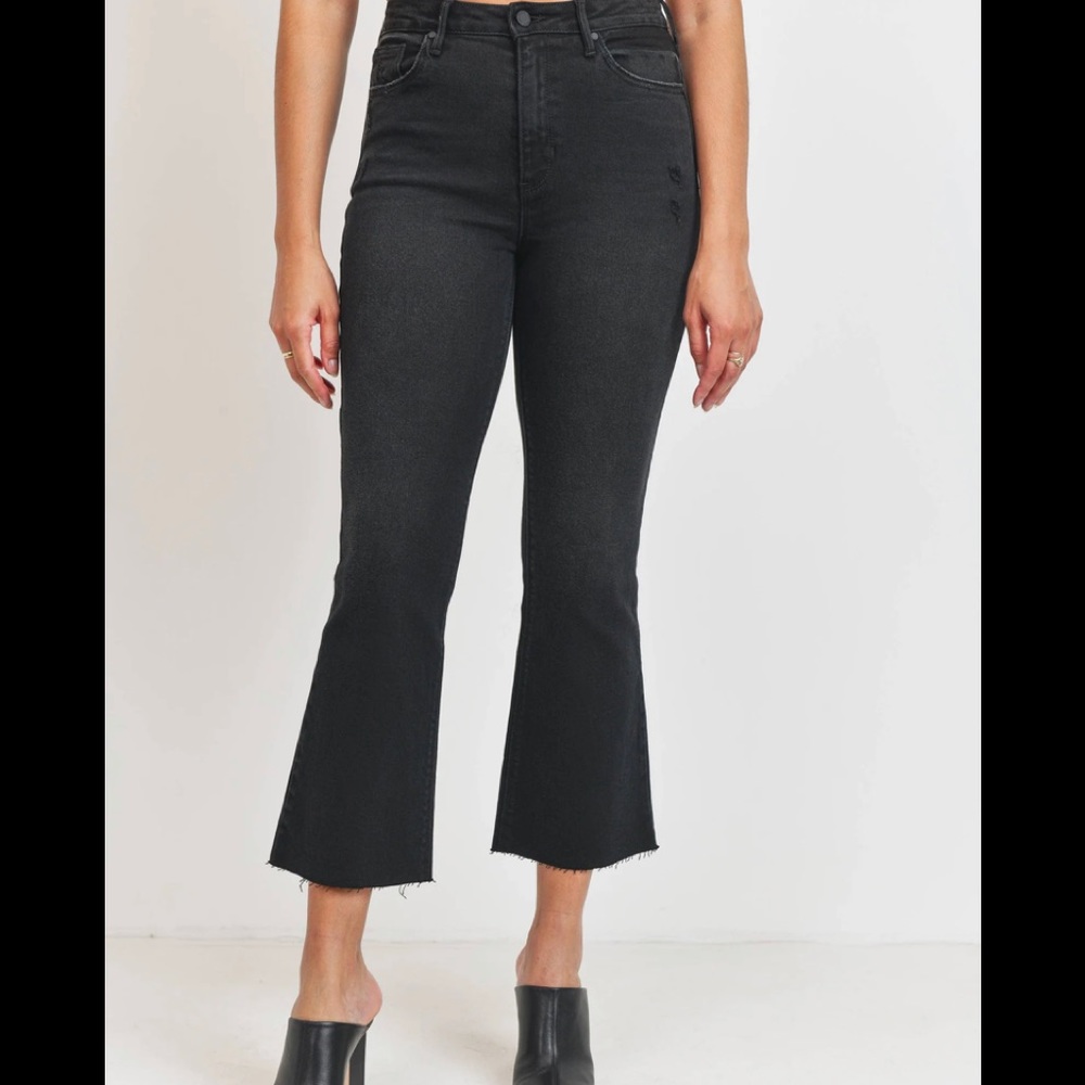 Just Black Cropped Jeans
